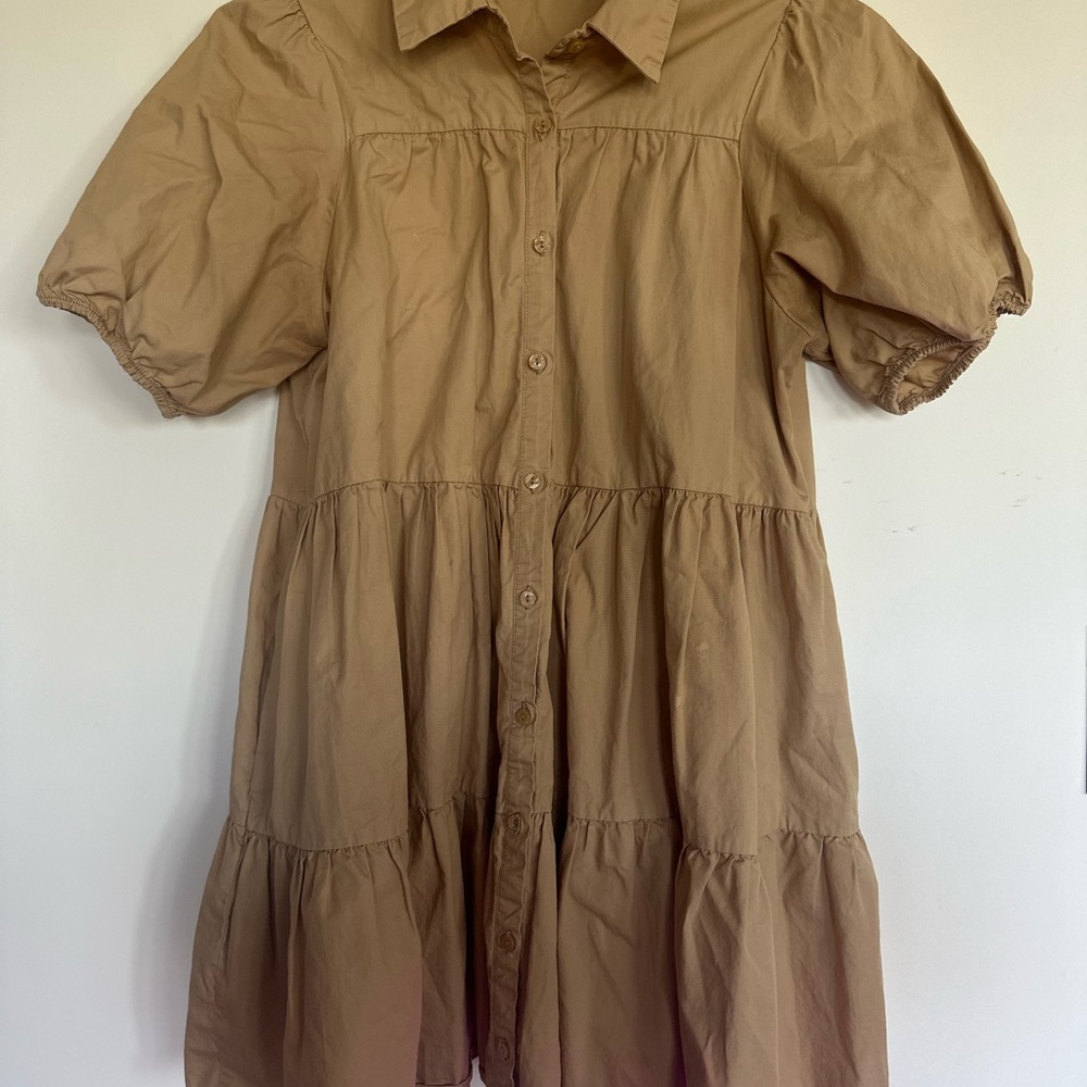 Zara Tan Mini Dress